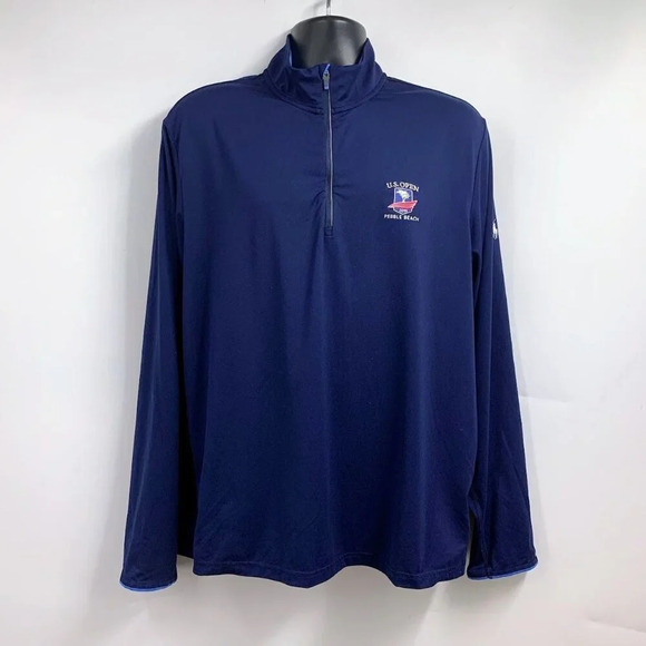 Ralph Lauren Polo Golf Pebble‎ Beach US Open 1/4 Zip Pullover Jacket Size XL - Picture 1 of 15